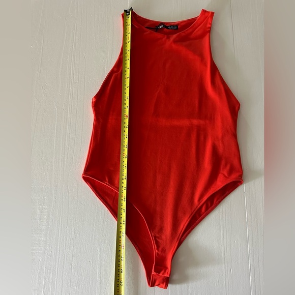 Women’s Zara Red Bodysuit Size Large - Picture 3 of 5